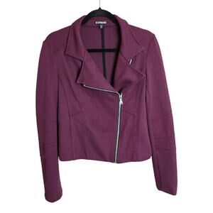 Express Purple Moto Jacket Size Medium